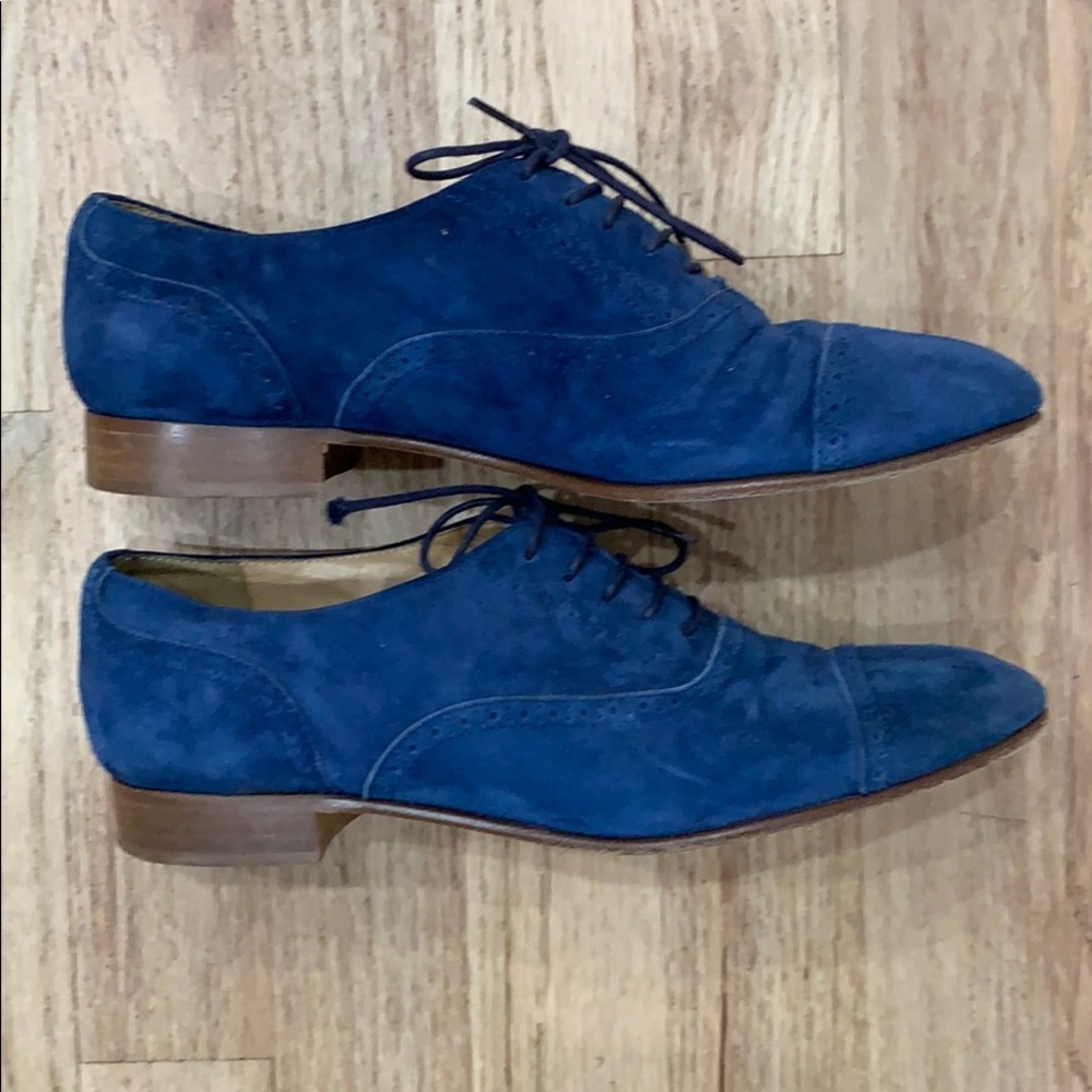 Blue suede shoes